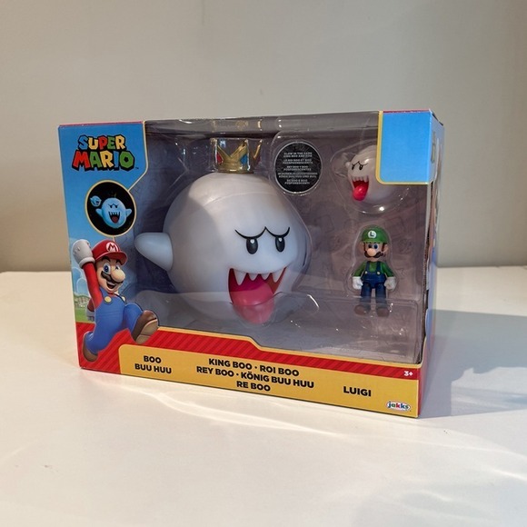 Nintendo Other - Nintendo Super Mario King Boo, Luigi & Boo Action Figure Set - 3pk Glow in Dark